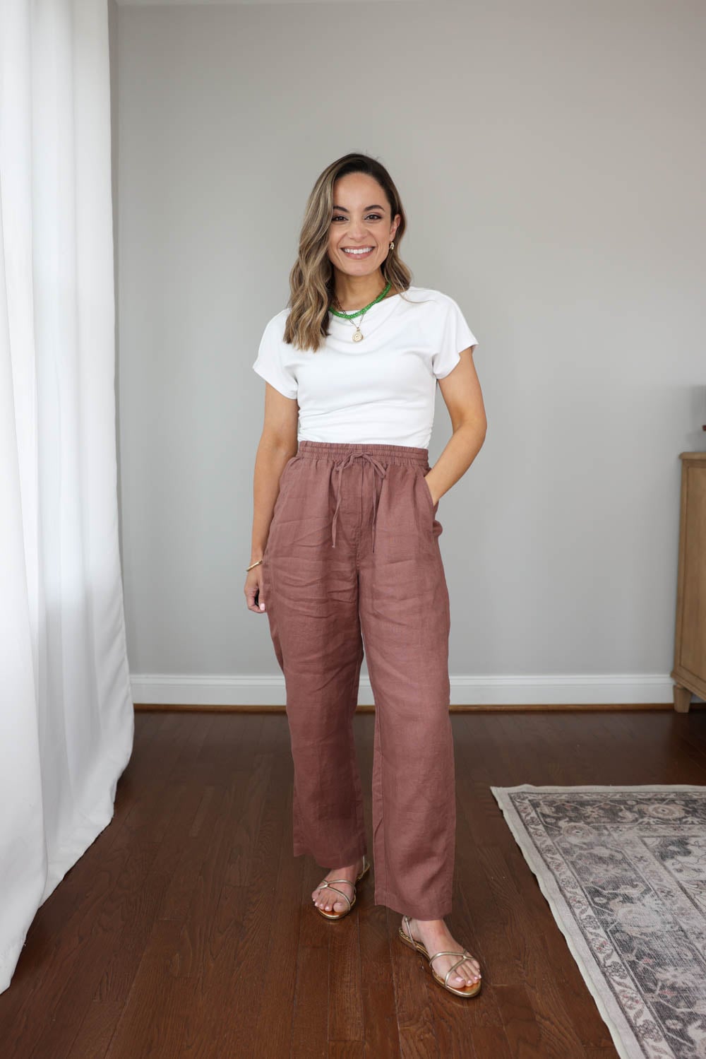 Petite-friendly linen pants | petite-friendly summer pants | 25" linen pants 