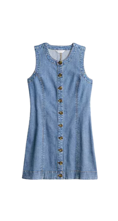Kohl's denim dress button up front