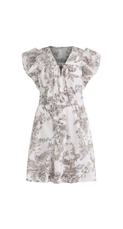 LOFT flutter sleeve mini dress