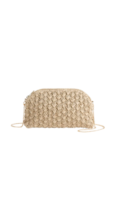 Woven clutch purse