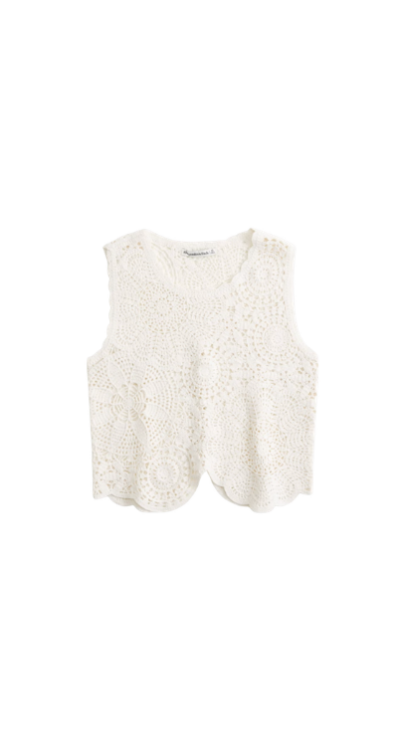 Abercrombie eyelet top
