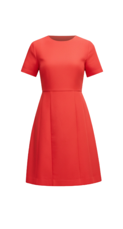 Ann Taylor short sleeve red dress