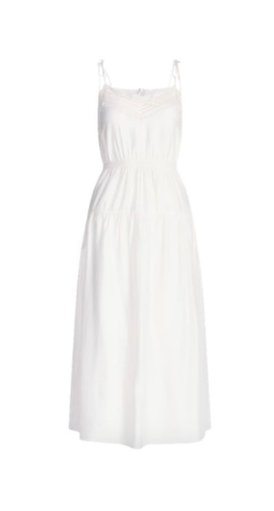 Petite-friendly white dress from Walmart