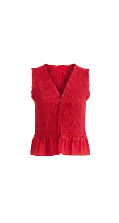 Red top for petites