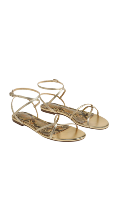 Sam Edelman gold sandals