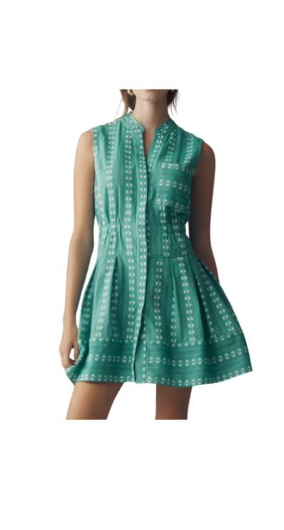 Sleeveless Anthropologie dress petite-friendly