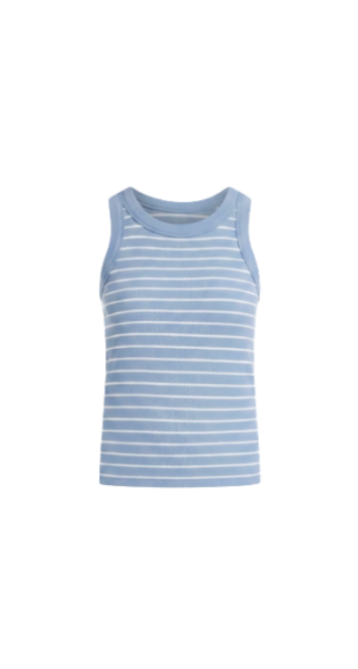 Striped blue tank top