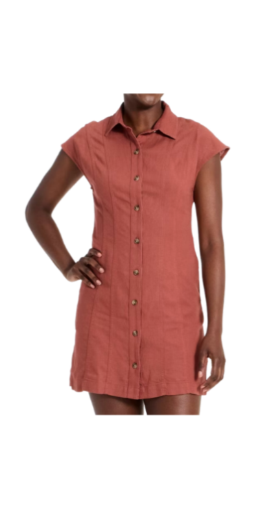 Target button up dress for petites