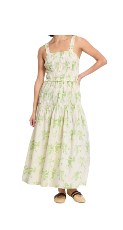 Target maxi dress green and white petite friendly