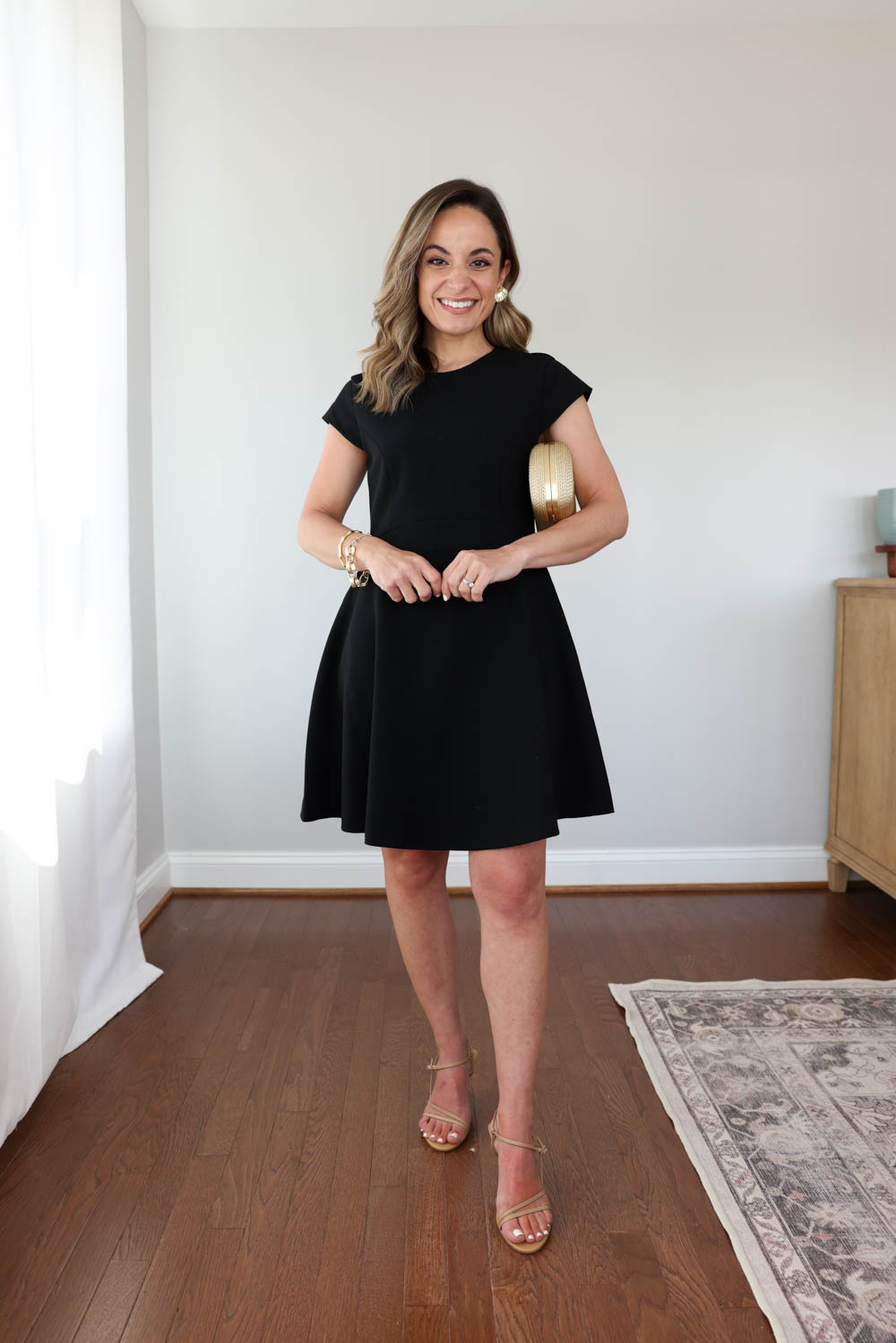 Petite-friendly little black dress | petite friendly special occasion dresses | petite dresses | wedding guest dresses