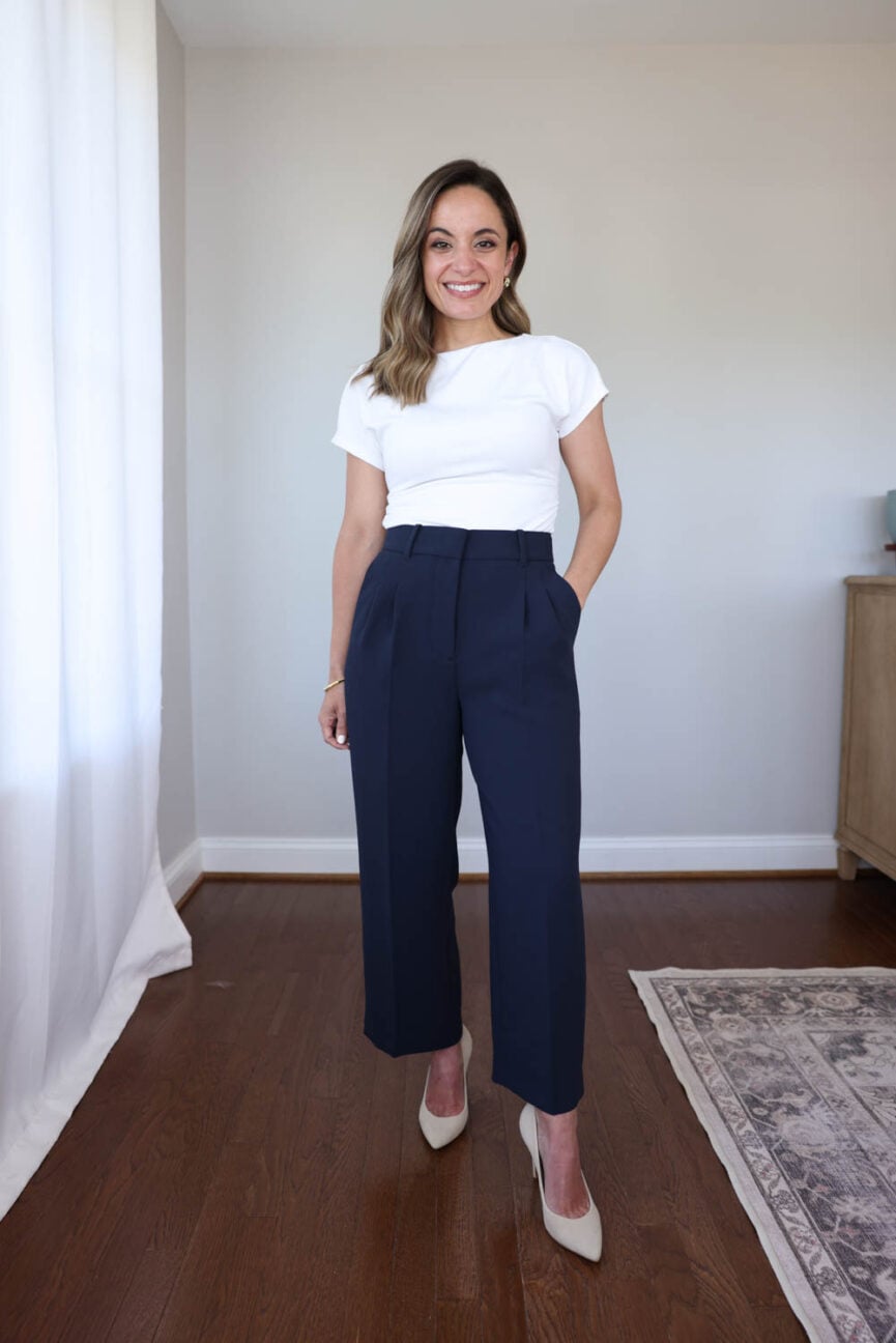 Aritzia Pants on a Petite Frame: Effortless, Agency, and Limitless Compared | Artizia Effortless Cropped Pants on a petite 4'10" frame