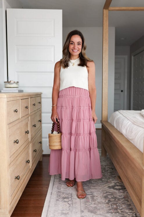 Petite-friendly dresses that don't need alterations | petite-friendly maxi dresses | two fer dress for petites