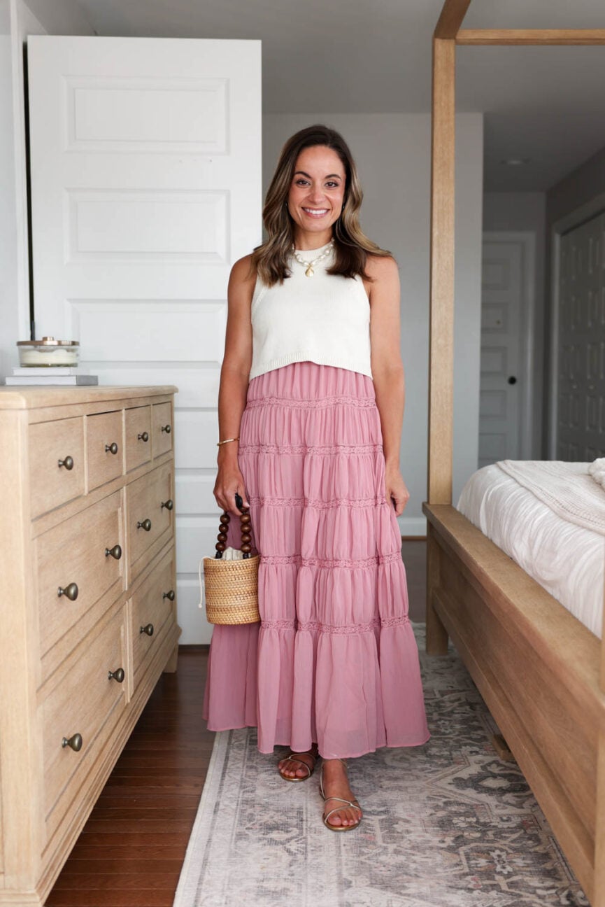 Petite-friendly dresses that don't need alterations | petite-friendly maxi dresses | two fer dress for petites