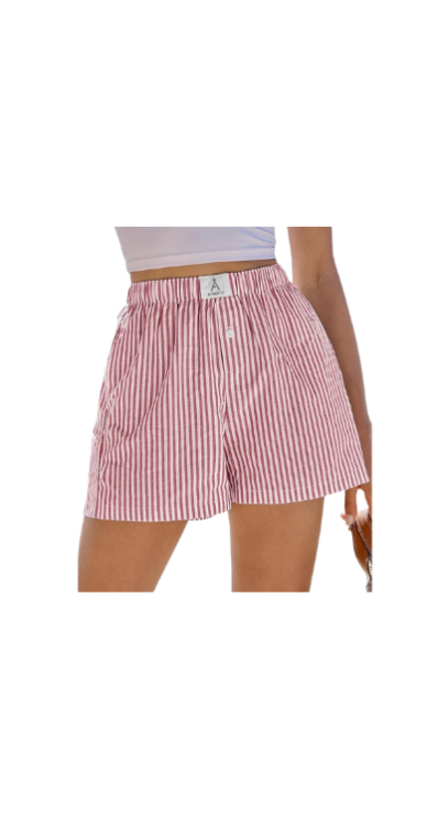 Amazon red gingham shorts