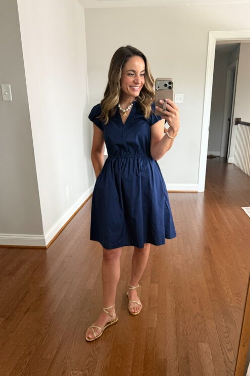 Petite-friendly Fourth of July outfit idea