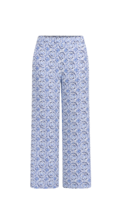 Mosaic printed wide leg pants LOFT for petites