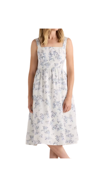 Quince European linen midi dress