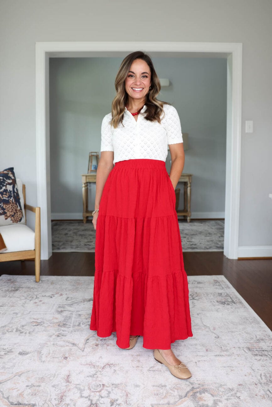 Petite-friendly casual outfits for teachers | maxi skirts for teachers | affordable outfits for petites