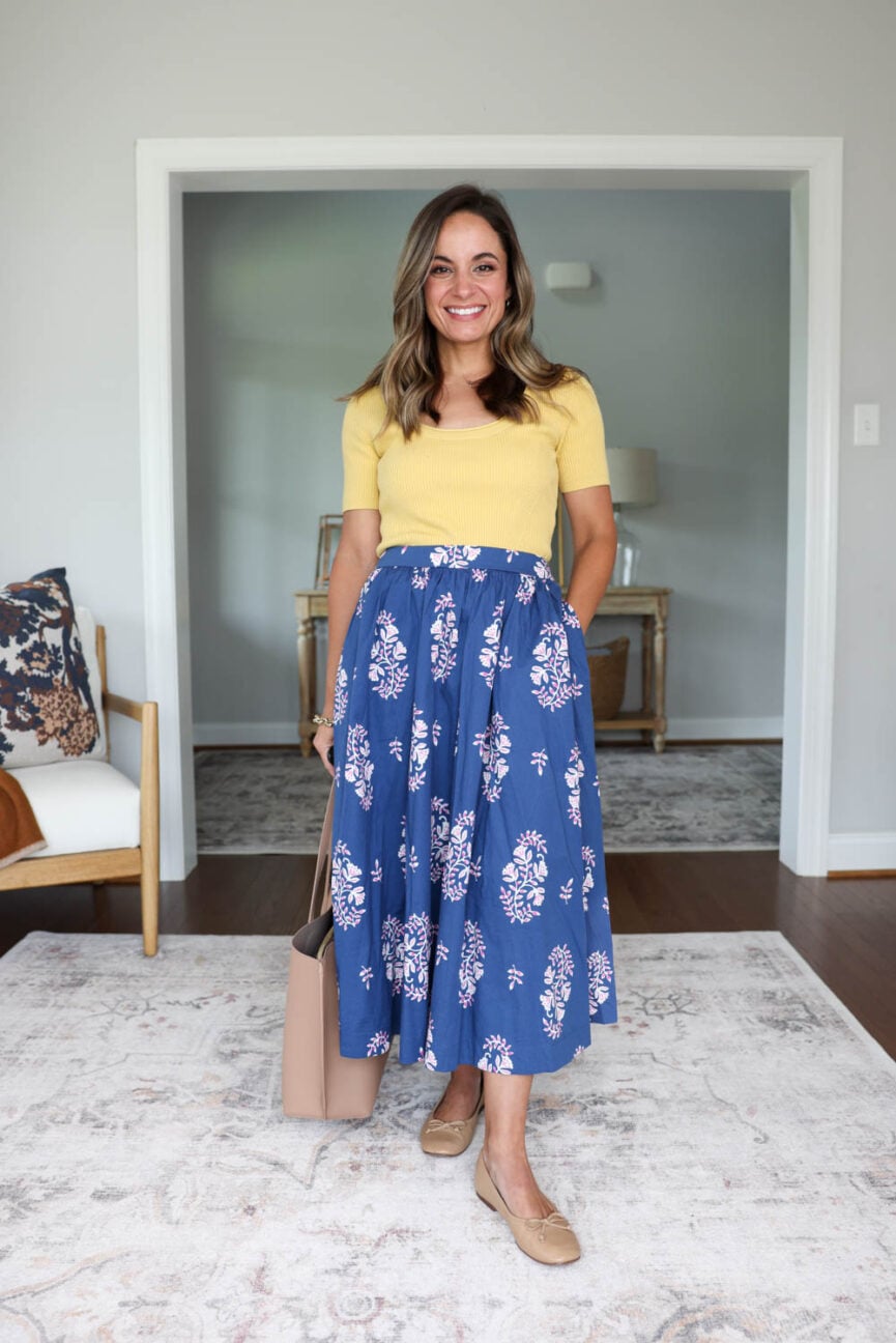 Petite-friendly skirts and dresses for teachers via pumps and push-ups blog | teacher outfits series