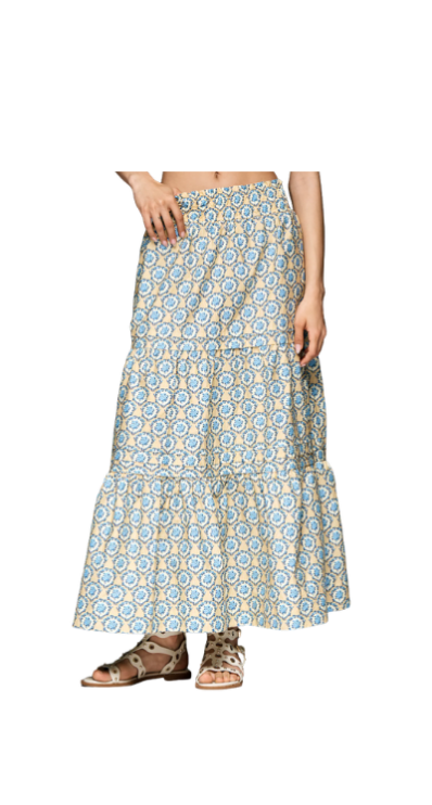 Anthropologie printed maxi skirt