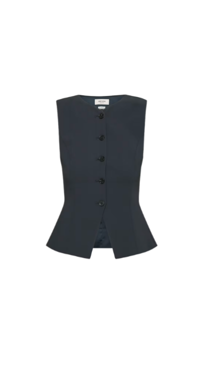 Aritzia regal vest navy