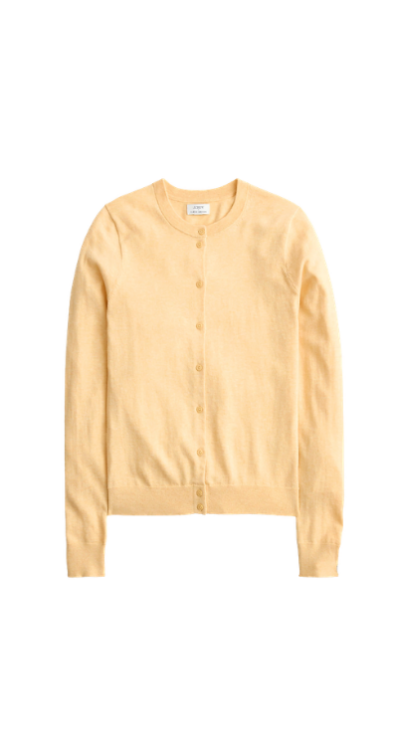 J.Crew Factory yellow cardigan