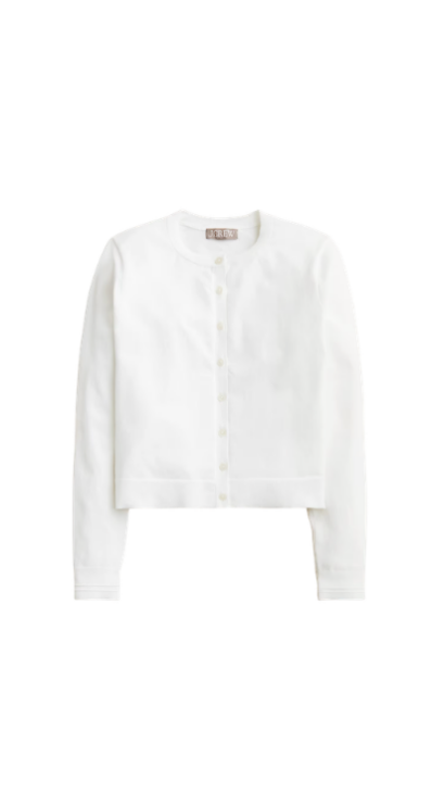 Jackie cardigan J.Crew in white