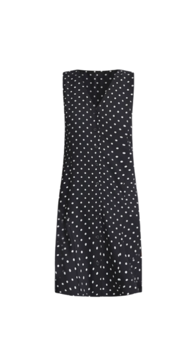 LOFT polka dot mini dress petite friendly