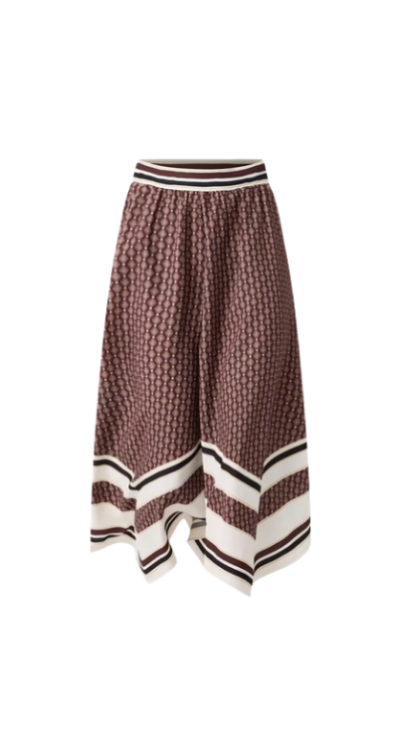 Petite handkerchief hem midi skirt