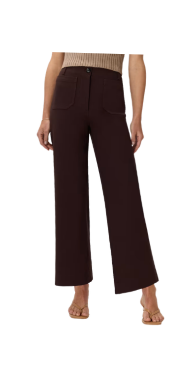 Quince brown ponte pants