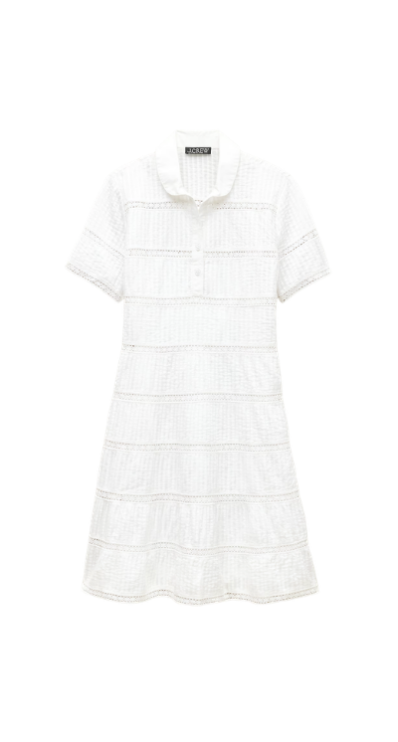 Simple white dress short sleeves