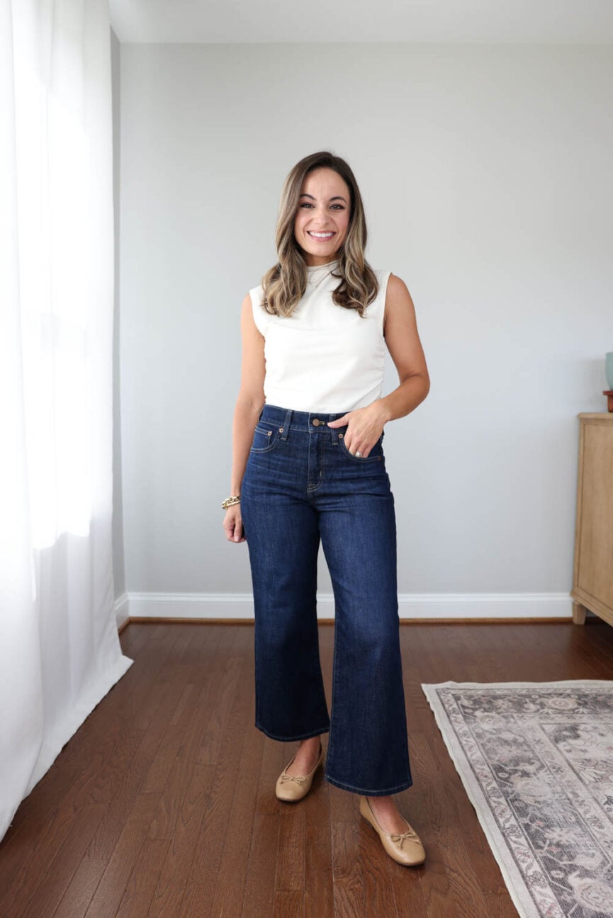 Extra shorts jeans for petites from J.Crew Factory | jeans with a 25" and under inseam | petite friendly jeans 