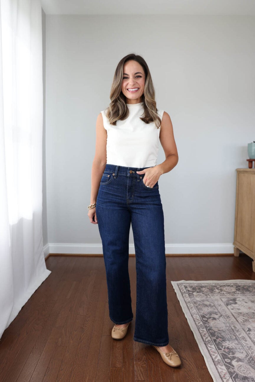 Extra shorts jeans for petites from J.Crew Factory | jeans with a 25" and under inseam | petite friendly jeans 