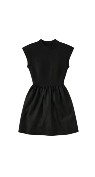 Anthropologie black mini dress
