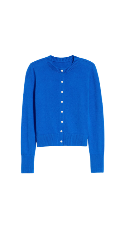 Gap blue button up cardigan
