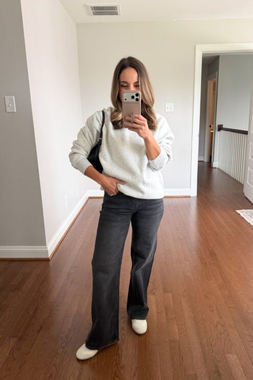 Casual petite friendly outfit for fall