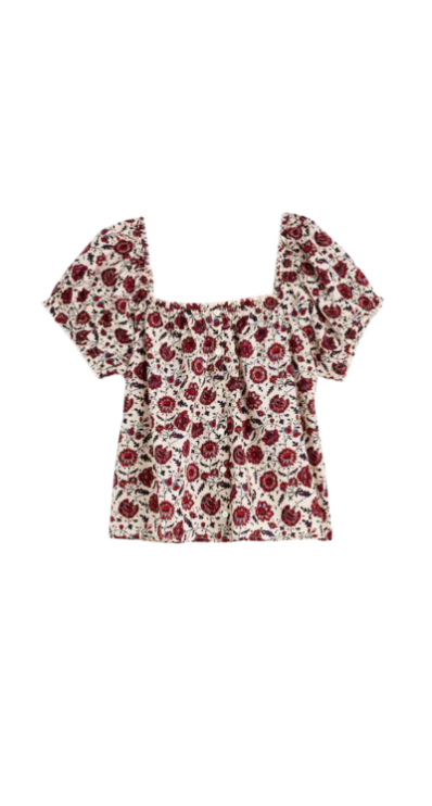 Madewell floral top for petites