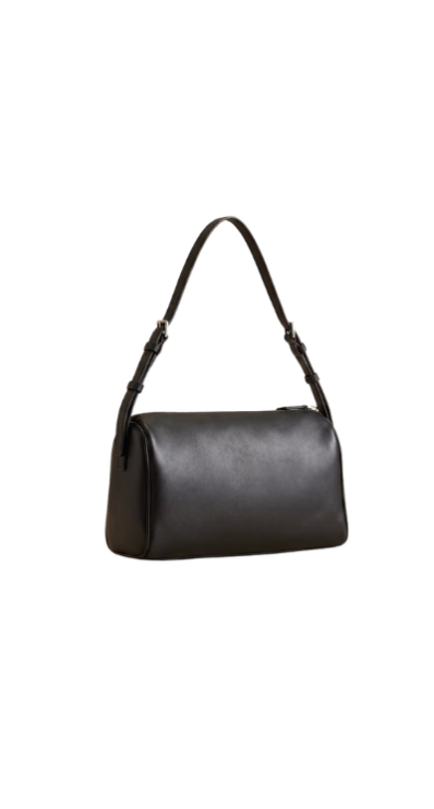 Quince black mini shoulder bag