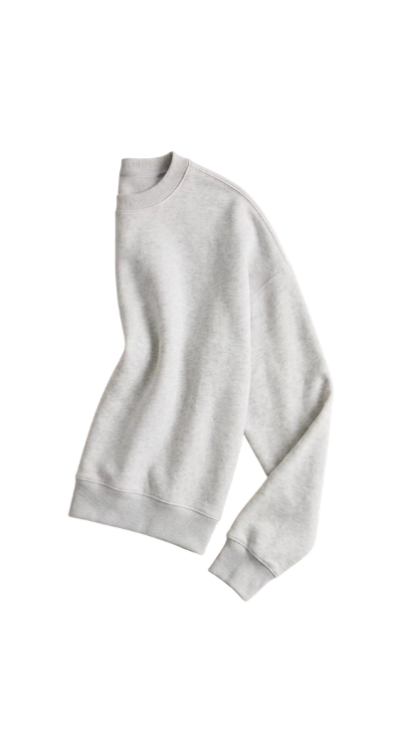 Quince grey crewneck sweatshirt