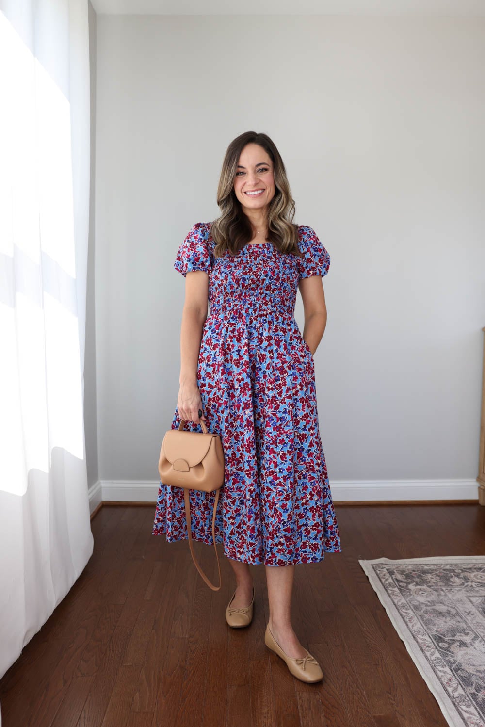 Petite-friendly midi dresses via pumps and push-ups blog | petite fashion | fall dresses 