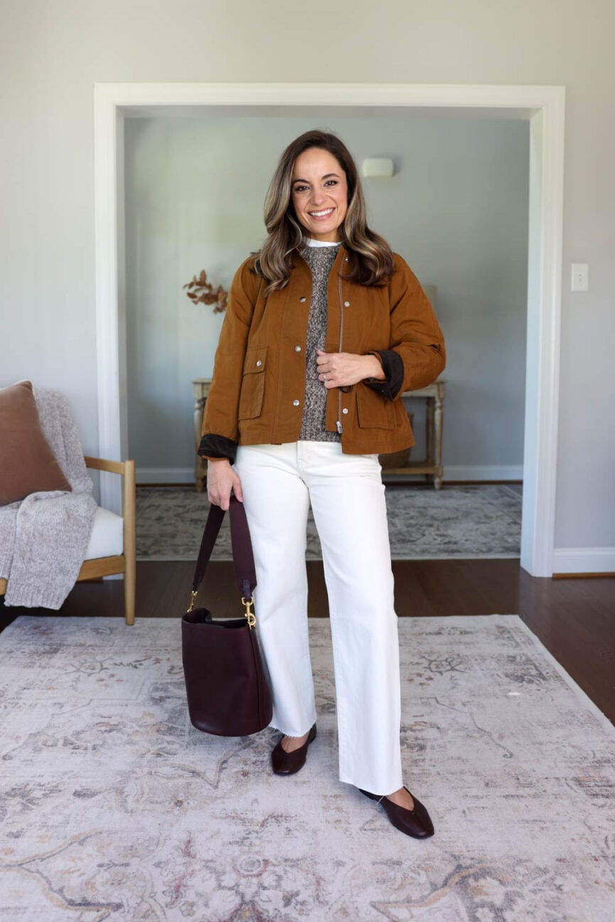 25 piece fall capsule wardrobe for petites via pumps and push-ups blog | petite friendly fall capsule wardrobe | petite-friendly fall outfits | 25 items 40 outfits