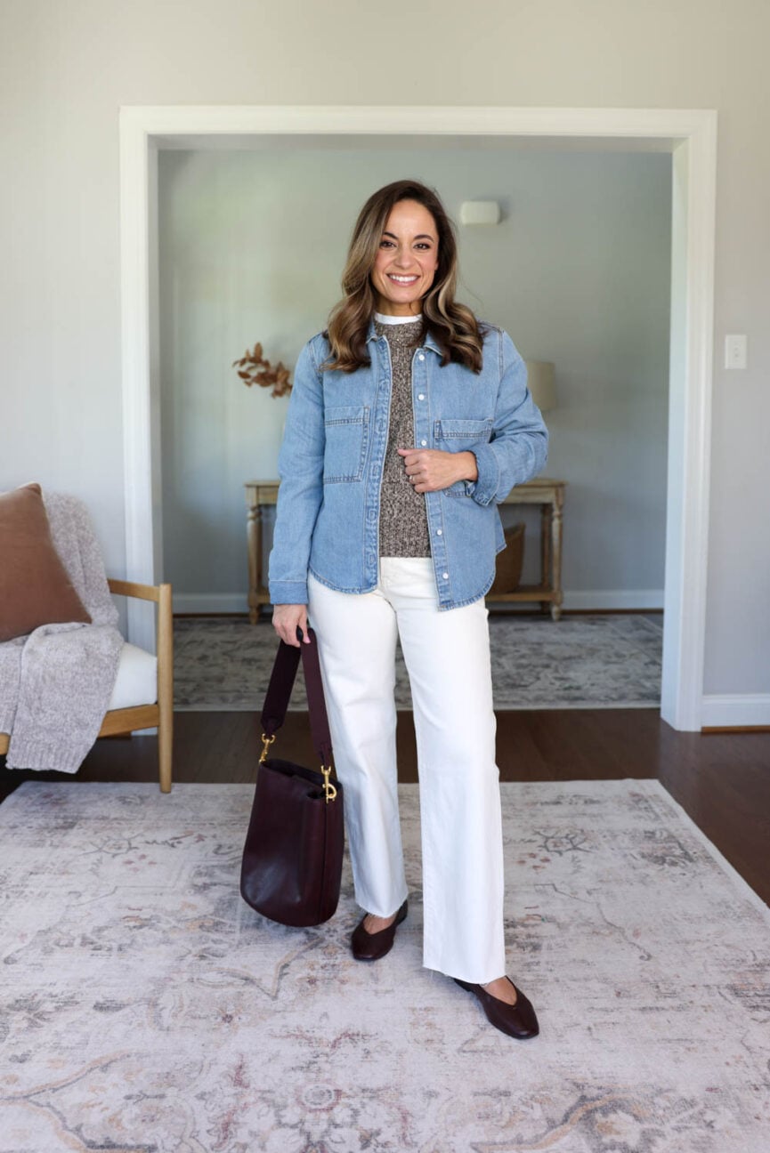 25 piece fall capsule wardrobe for petites via pumps and push-ups blog | petite friendly fall capsule wardrobe | petite-friendly fall outfits | 25 items 40 outfits