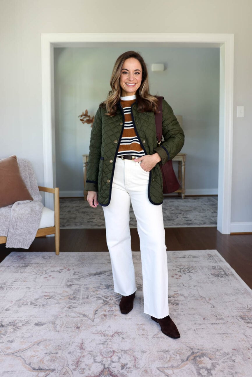 25 piece fall capsule wardrobe for petites via pumps and push-ups blog | petite friendly fall capsule wardrobe | petite-friendly fall outfits | 25 items 40 outfits