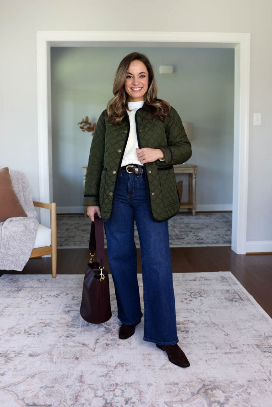 25 piece fall capsule wardrobe for petites via pumps and push-ups blog | petite friendly fall capsule wardrobe | petite-friendly fall outfits | 25 items 40 outfits