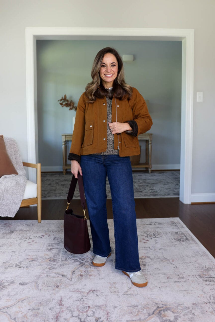 25 piece fall capsule wardrobe for petites via pumps and push-ups blog | petite friendly fall capsule wardrobe | petite-friendly fall outfits | 25 items 40 outfits