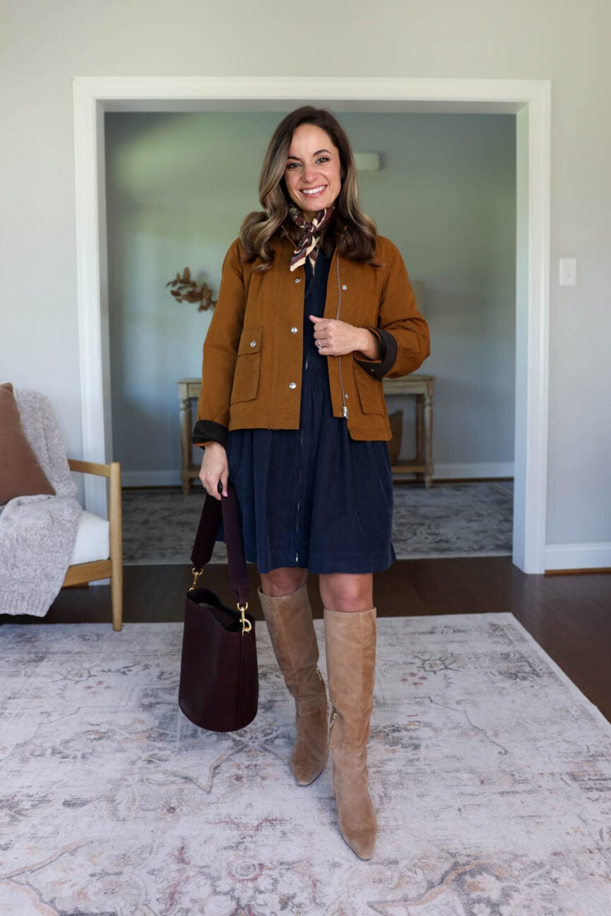 25 piece fall capsule wardrobe for petites via pumps and push-ups blog | petite friendly fall capsule wardrobe | petite-friendly fall outfits | 25 items 40 outfits