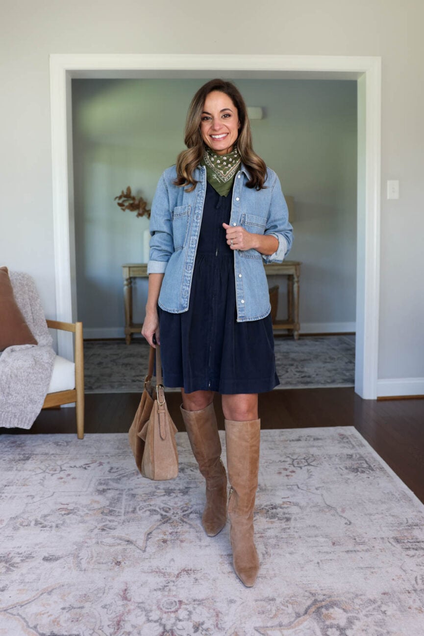 25 piece fall capsule wardrobe for petites via pumps and push-ups blog | petite friendly fall capsule wardrobe | petite-friendly fall outfits | 25 items 40 outfits