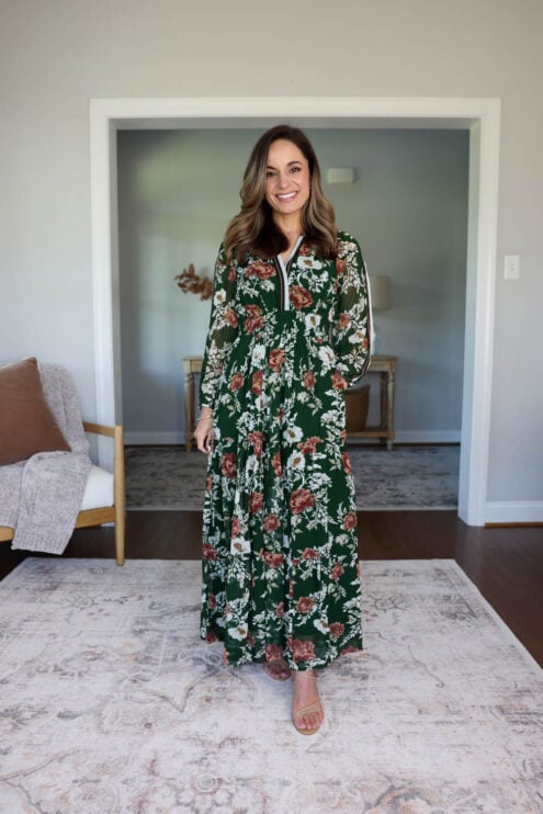 Floral maxi dress Anthropologie