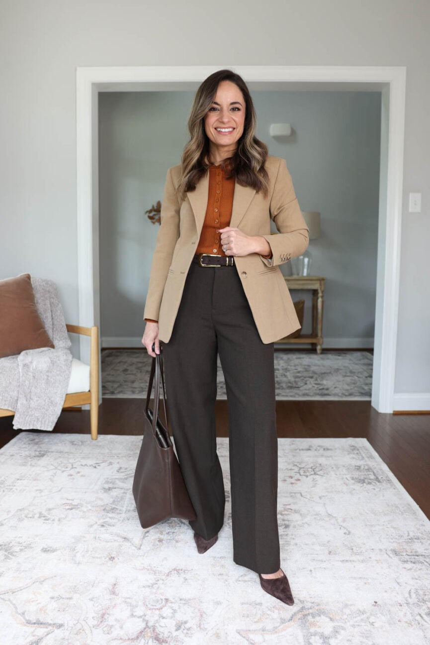 Petite-friendly fall workwear capsule wardrobe | petite workwear | fall outfits for work | petite fashion
