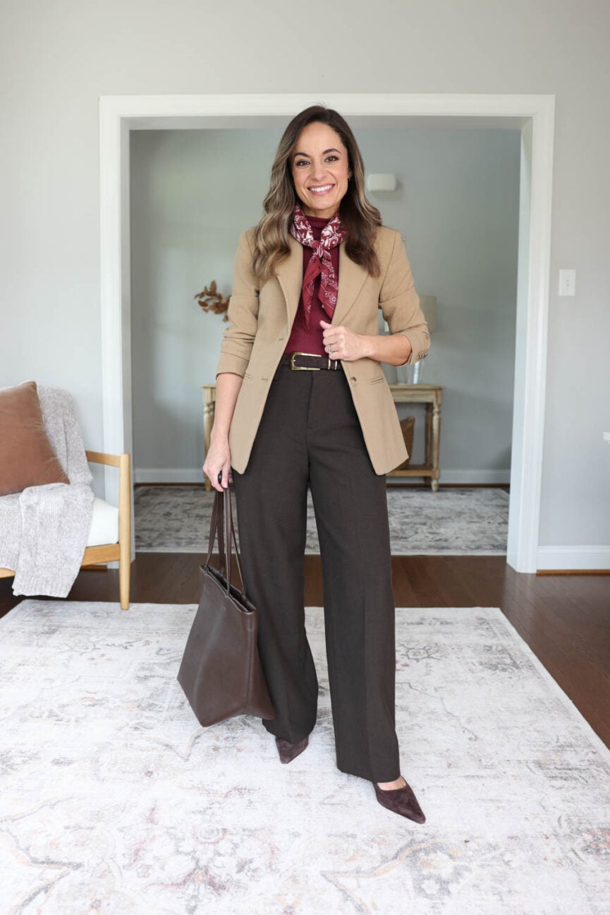 Petite-friendly fall workwear capsule wardrobe | petite workwear | fall outfits for work | petite fashion